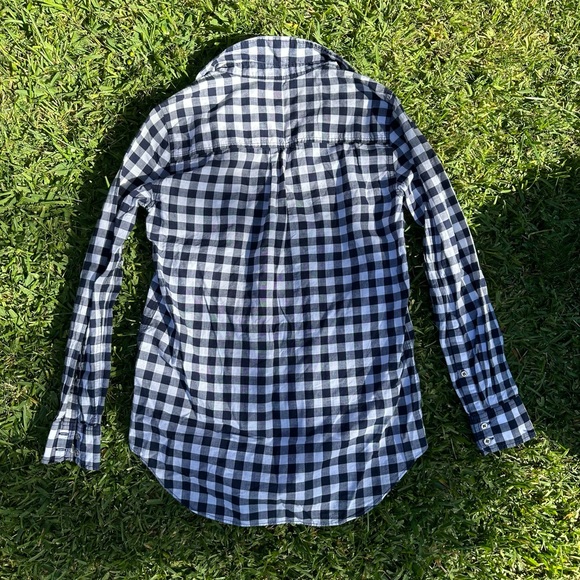 J. Crew Woman’s Petite Boy Fit Gingham Button Down Top Shirt B3 - Picture 4 of 4